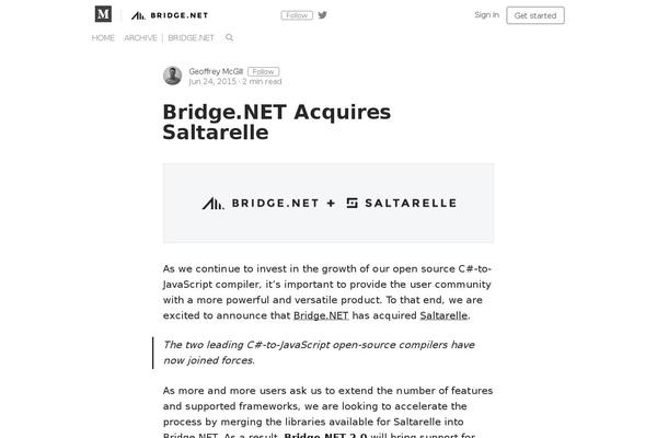 saltarelle-compiler.com site used Saltarelle