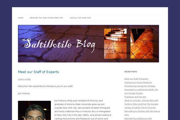 Twenty Twelve theme site design template sample