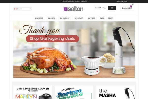 salton.com site used WooPress