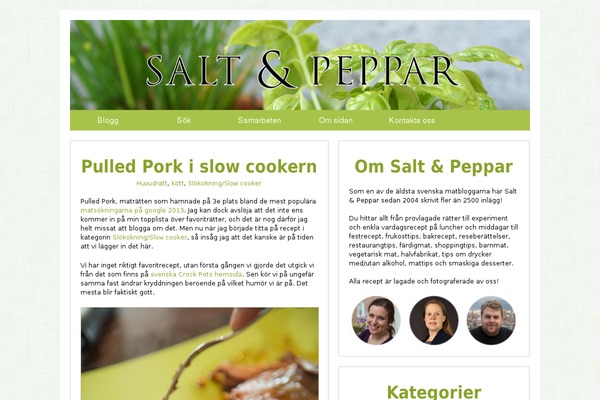 saltpeppar.se site used Saltpeppar