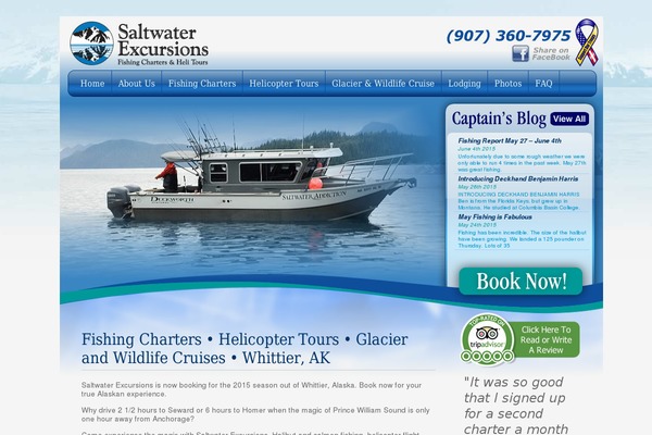 saltwaterexcursions.com site used Mixed_media