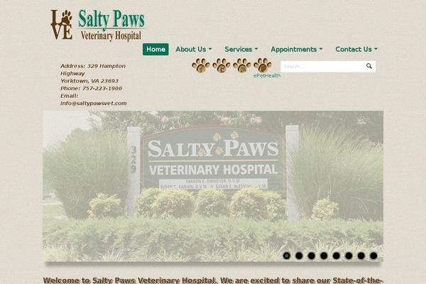 saltypawsvet.com site used Saltypaws