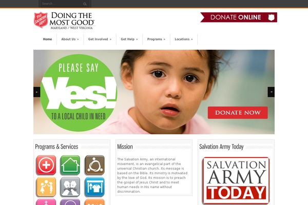salvationarmymwv.org site used Thqtemplate