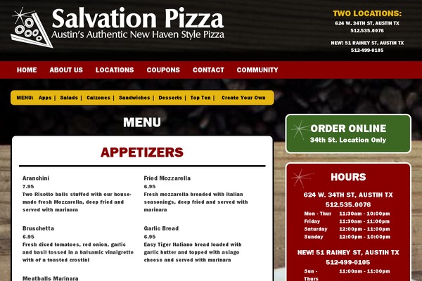 Salvation theme site design template sample