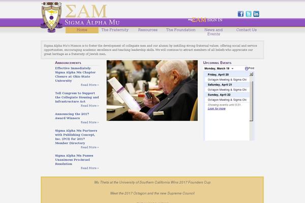 sam.org site used Sigmaalphamu