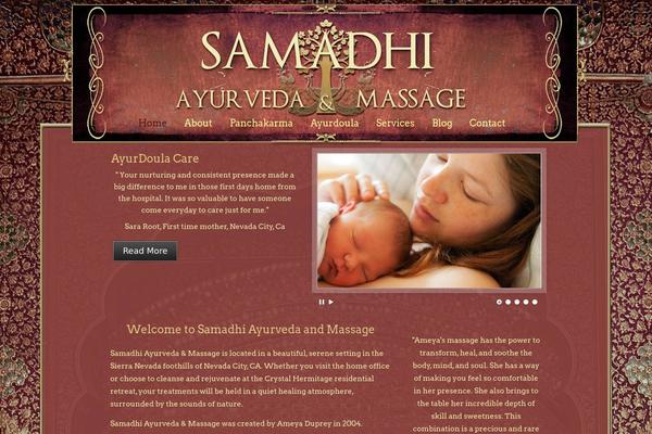 samadhiayurvedamassage.com site used uDesign