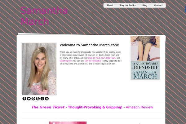 samanthamarch.com site used Authorlicious