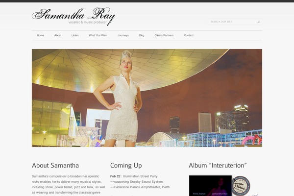 samantharay.com.au site used Clean-white