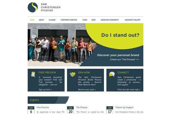 Scs theme site design template sample