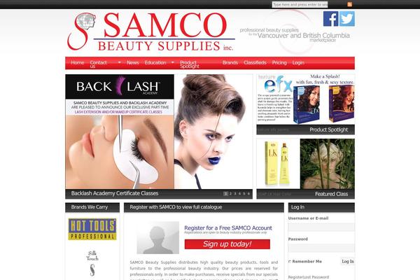samcobeautysupplies.com site used Samco