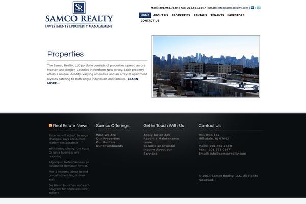 samcorealty.com site used C3theme