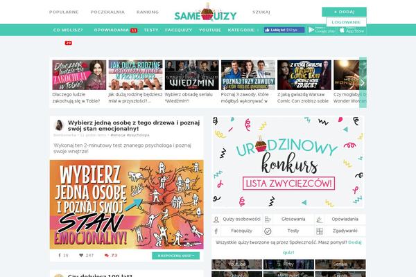 samequizy.pl site used Filing