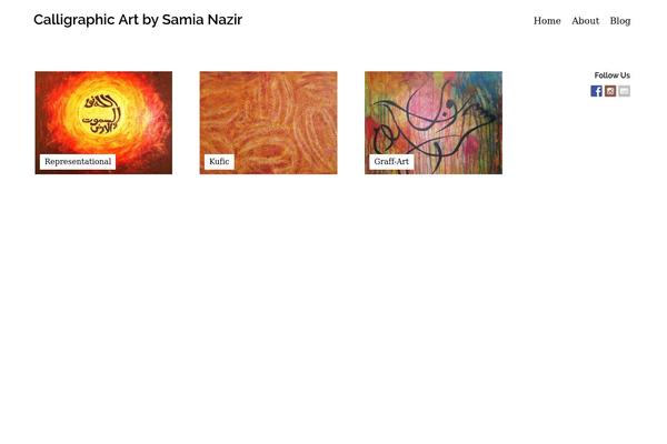 samianazir.com site used Minimal Artist