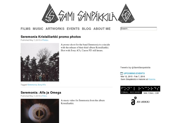 samisanpakkila.com site used Zakra-child