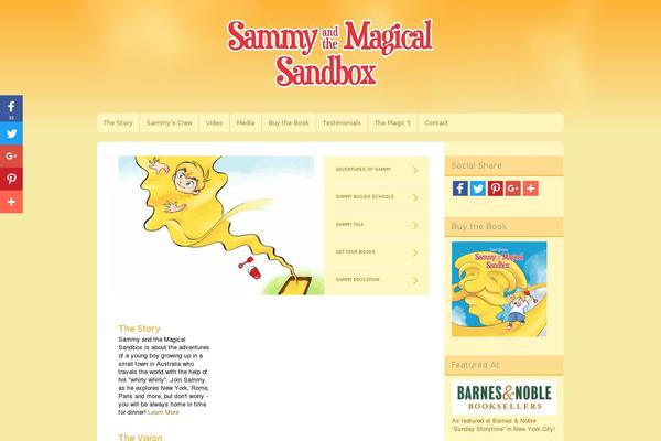 sammyandthemagicalsandbox.com site used Sunny-kids-wordpress-child