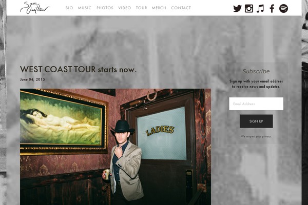 Outlaw theme site design template sample