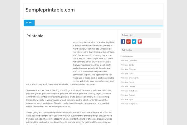 sampleprintable.com site used Iconic One