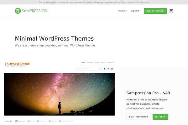 WordPress website example screenshot