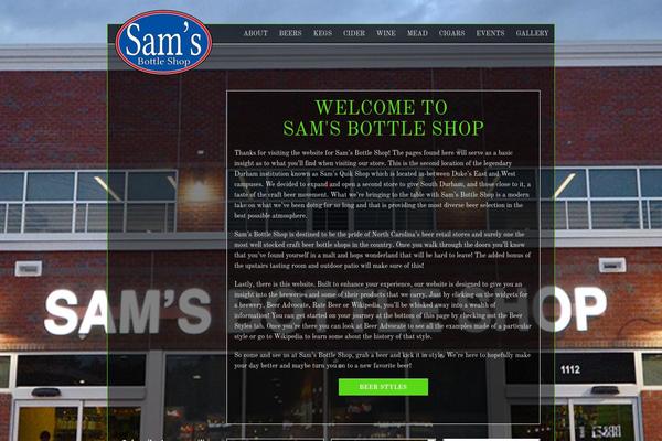 SamsQuik theme websites examples