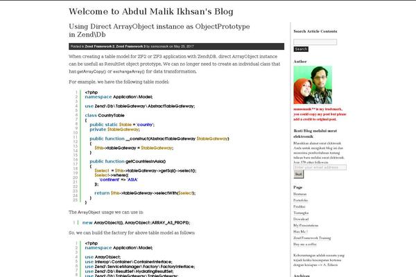 WordPress website example screenshot