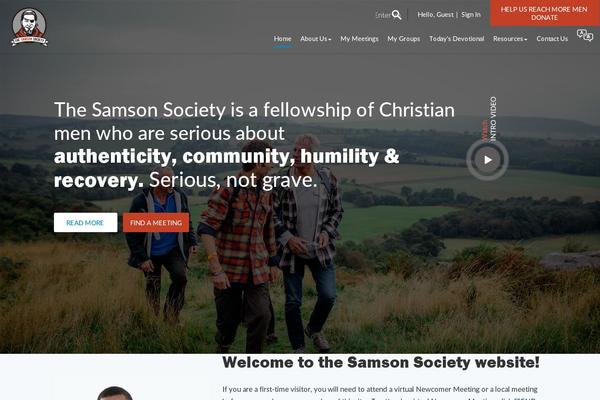 Site using Samson-society plugin