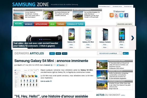samsung-zone.fr site used Samsungzone