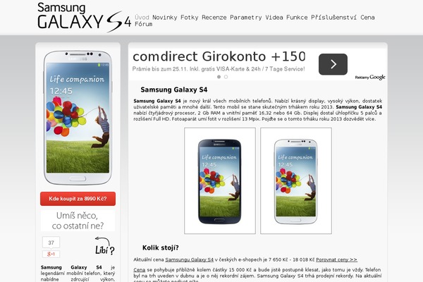 samsunggalaxys4.cz site used Nove