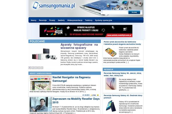 samsungomania.pl site used Mobility
