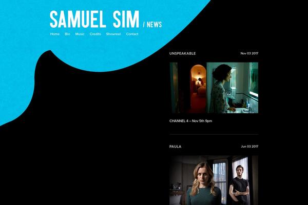 samuelsim.com site used Samsim-theme