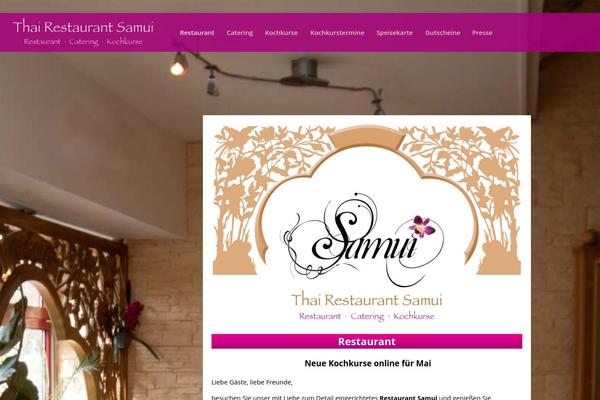 Samui theme site design template sample