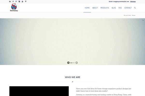 Enfold theme site design template sample
