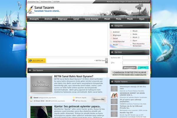 sanaltasarim.com site used Mbblog-v2