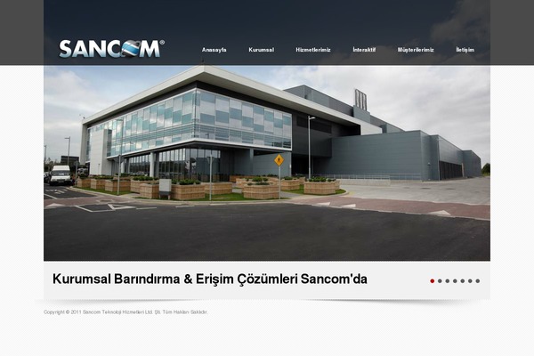 sancom.com.tr site used Sancom