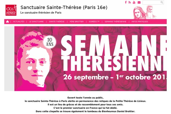 sanctuairesaintetherese-paris.org site used Theme_sanctuairev1