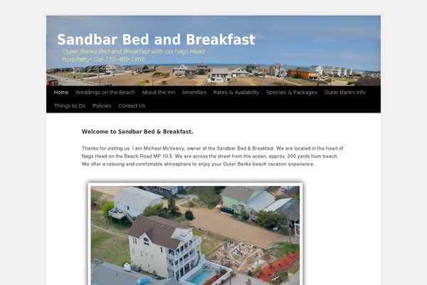 sandbarbedandbreakfast.com site used Twist of Ten