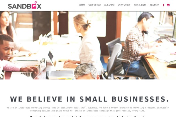 WordPress website example screenshot