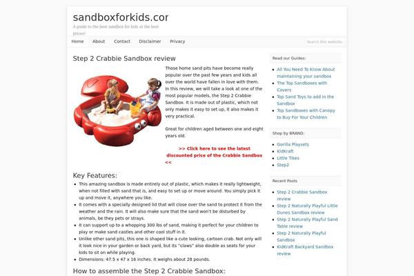 sandboxforkids.com site used Catalyst