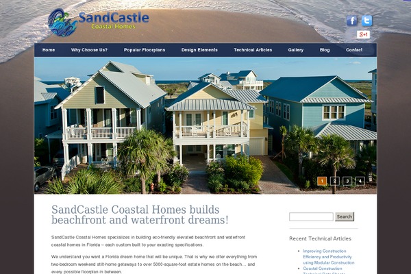 sandcastle theme websites examples