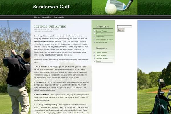 THATgolf Theme theme site design template sample