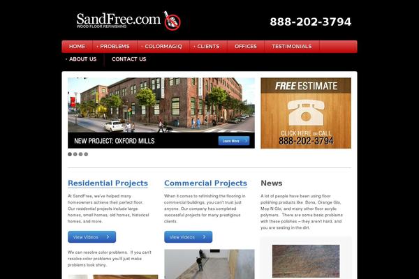 sandfree.com site used Sandfree