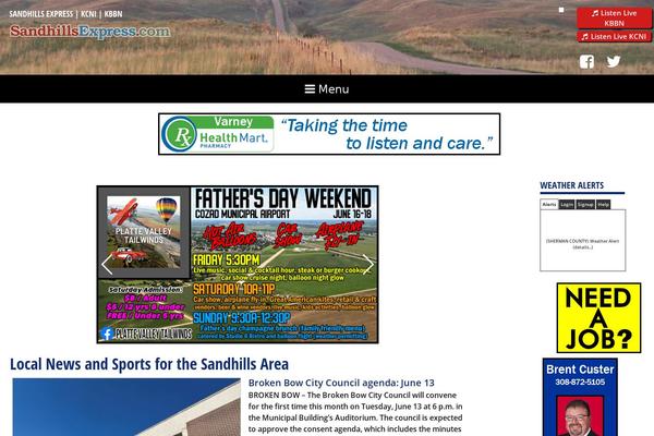 sandhillsexpress.com site used Flood