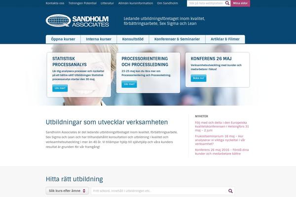 sandholm.se site used Sandholm