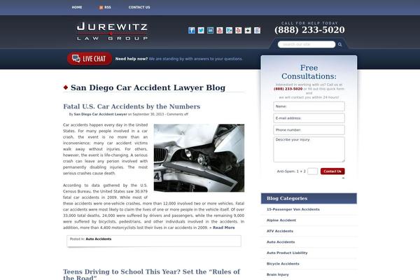 sandiegocaraccidentlawyerblog.com site used Attorney