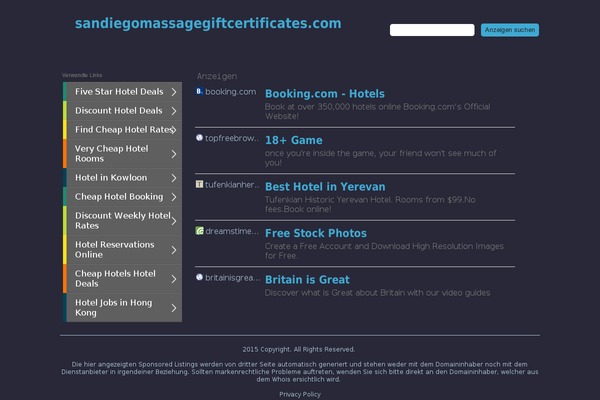 WordPress website example screenshot