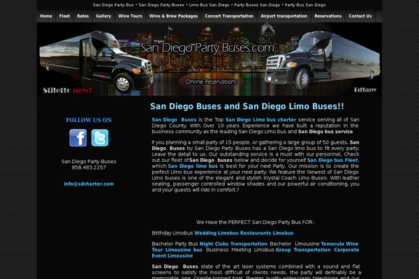 sandiegopartybuses.com site used Sandiegopartybuses