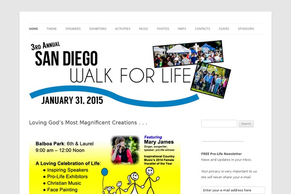Twenty Twelve theme site design template sample