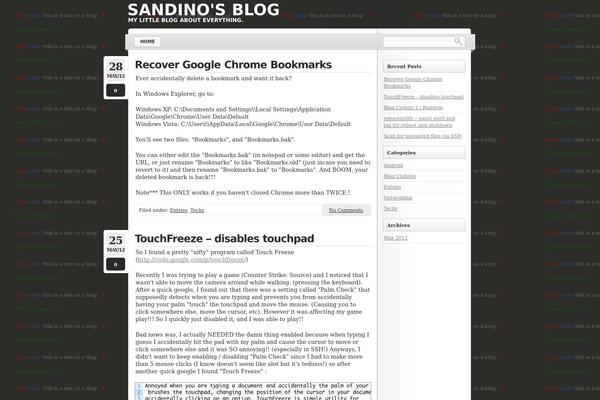 WordPress website example screenshot