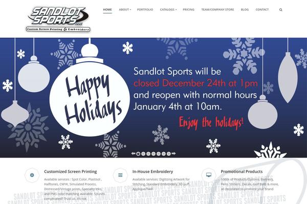 sandlotsports301.com site used Plutotheme