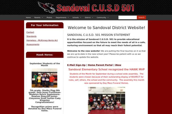 sandoval501.org site used Sandoval