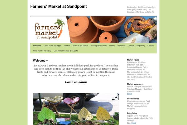 sandpointfarmersmarket.com site used Farmersmarket